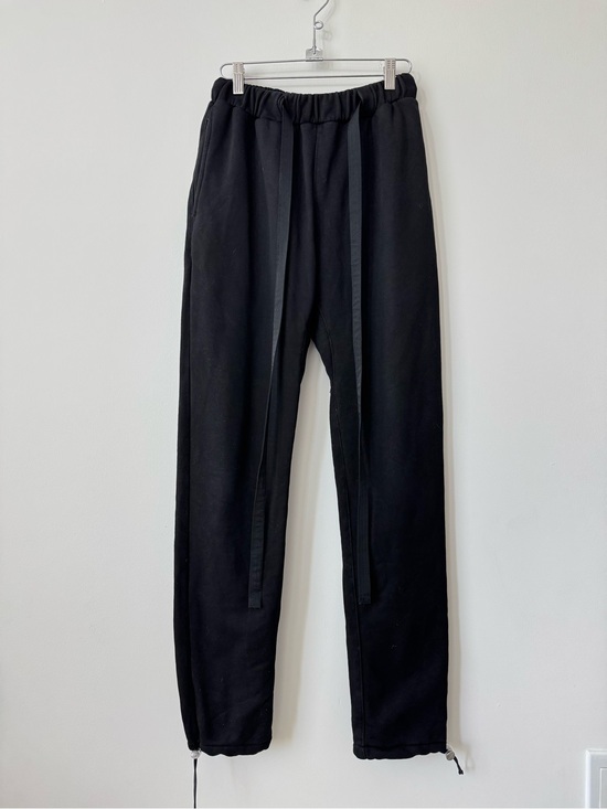 Fear of God Pants - Fear of God Sixth Collection Black Drawstring 100% Cotton Jogger Pants - Size M
